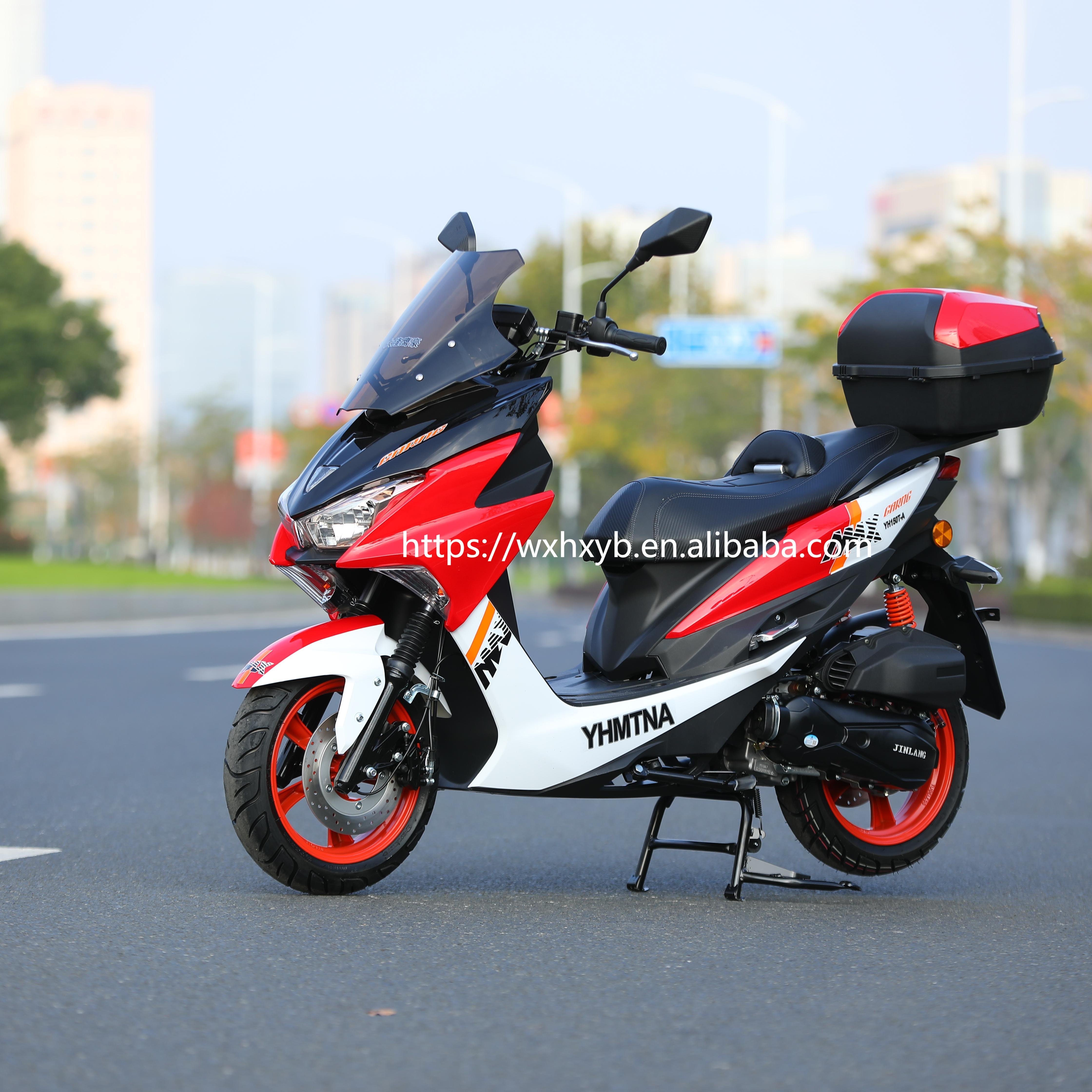Manufactory Direct Powerful 90# Petrol Gasoline Scooter 150cc 4 Stroke Single Cylinder Disc Drum Brake Daily Travel Adults